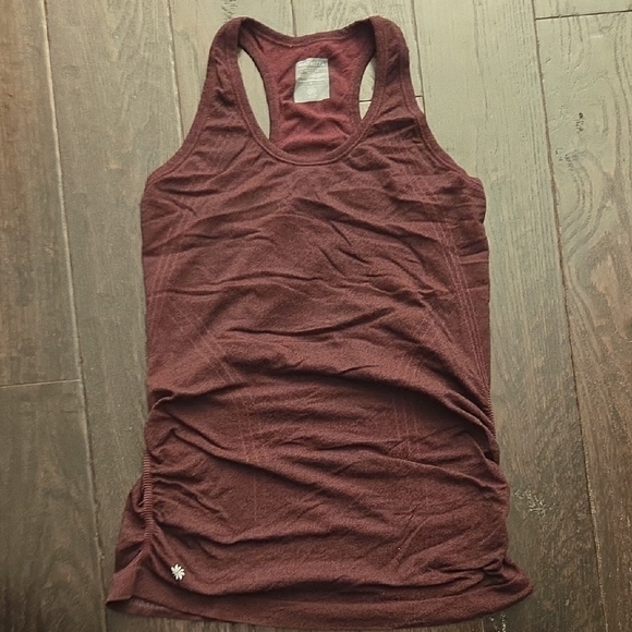 Athleta Burgundy Racerback Tank Top - Picture 1 of 6